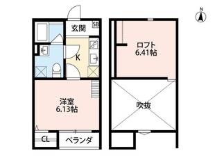 長瀬駅 徒歩3分 2階の物件間取画像